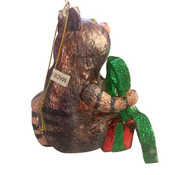 Vintage Kurt Adler Linnea Riley Glass Tabby Cat Ornament Art Institute Chicago - Picture 8 of 10